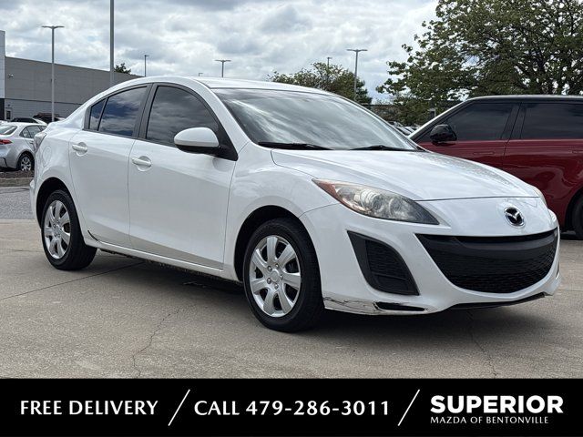Crystal White Pearl Mica 2010 Mazda MAZDA3 i Sport Sedan Front-Wheel Drive 5-Speed Automatic