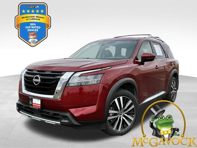 Red (Scarlet Ember) 2024 Nissan Pathfinder Platinum FWD SUV / Crossover Front-Wheel Drive 9-Speed Automatic