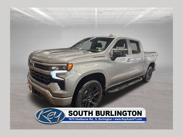 Sterling Gray Metallic 2023 Chevrolet Silverado 1500 RST Crew Cab 4WD Pickup Truck Four-Wheel Drive Automatic