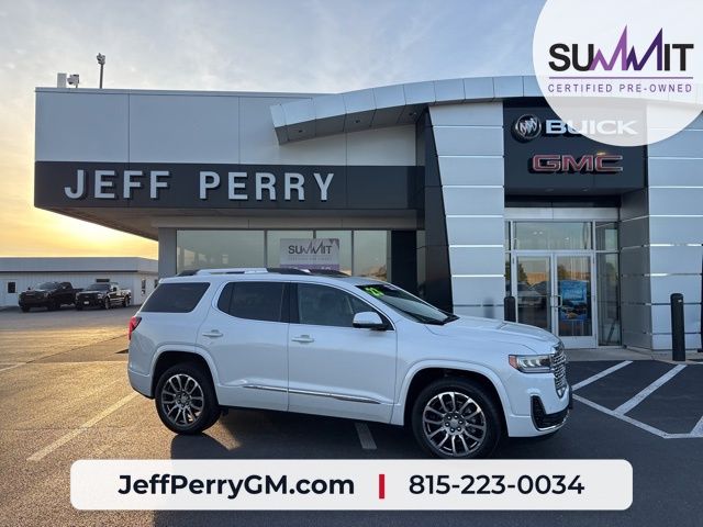 White Frost Tricoat 2023 GMC Acadia SUV / Crossover Four-Wheel Drive 9-Speed Automatic