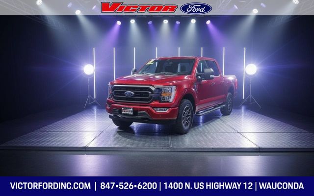 Rapid Red Metallic Tinted Clearcoat 2021 Ford F-150 XLT SuperCrew 4WD Pickup Truck Four-Wheel Drive Automatic