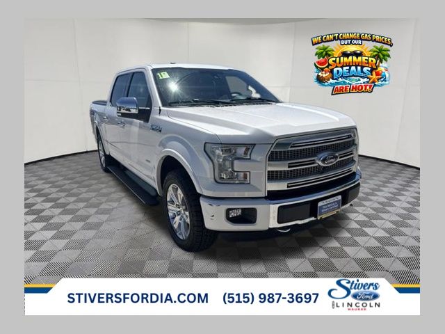 White Platinum Clearcoat Metallic 2016 Ford F-150 Pickup Truck Four-Wheel Drive 6-Speed Automatic