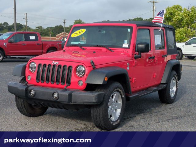 Firecracker Red Clearcoat 2016 Jeep Wrangler SUV / Crossover Four-Wheel Drive 5-Speed Automatic