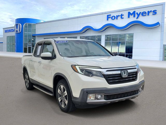 White Diamond Pearl 2018 Honda Ridgeline Pickup Truck All-Wheel Drive 6-Speed Automatic