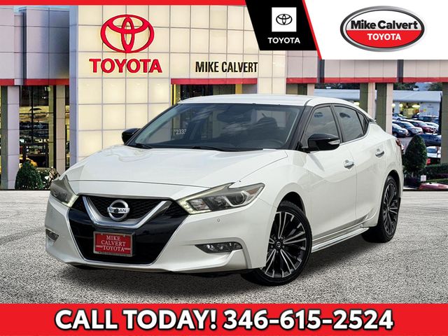 Pearl White 2017 Nissan Maxima Sedan Front-Wheel Drive Continuously Variable Transmission