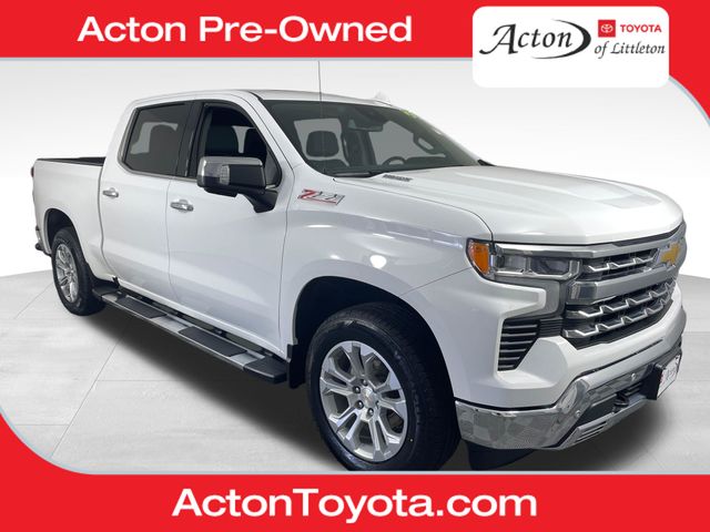 Summit White 2025 Chevrolet Silverado 1500 LTZ Crew Cab 4WD Pickup Truck Four-Wheel Drive Automatic