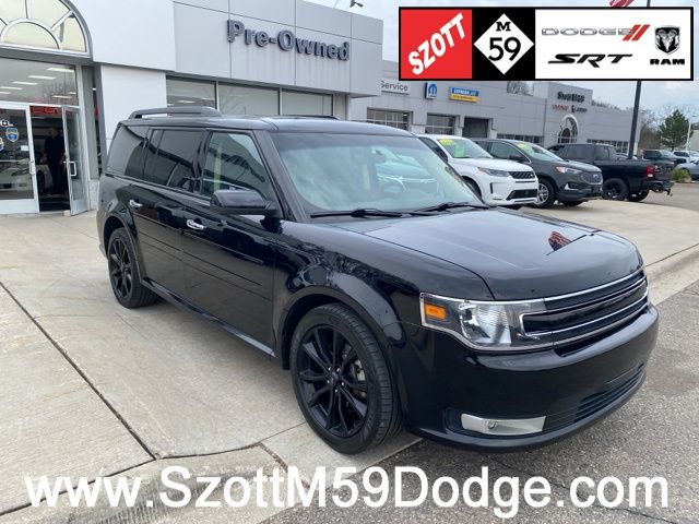 Black 2019 Ford Flex SEL AWD SUV / Crossover All-Wheel Drive 6-Speed Automatic