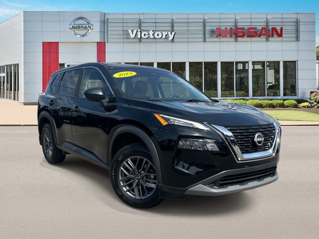 Super Black 2023 Nissan Rogue S AWD SUV / Crossover All-Wheel Drive Continuously Variable Transmission