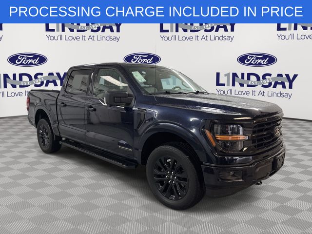 Blue Metallic 2024 Ford F-150 Pickup Truck Four-Wheel Drive Automatic