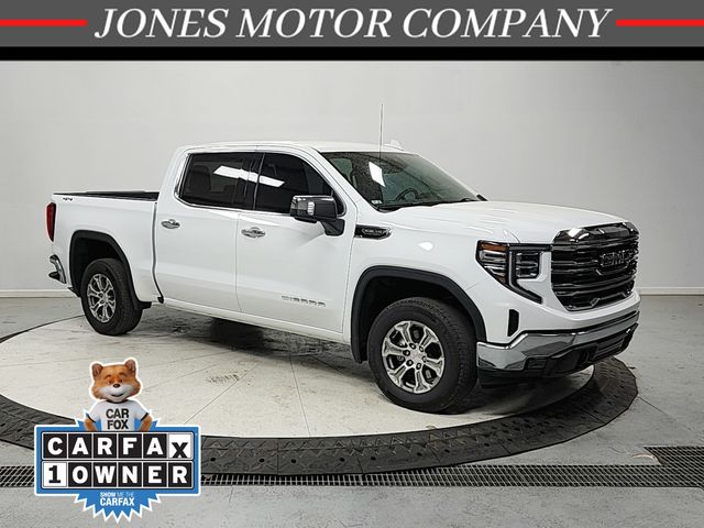 Summit White 2025 GMC Sierra 1500 SLT Crew Cab 4WD Pickup Truck Four-Wheel Drive Automatic