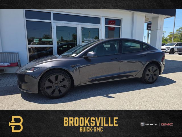Stealth Gray 2025 Tesla Model 3 Long Range RWD Sedan Rear-Wheel Drive 1-Speed Automatic