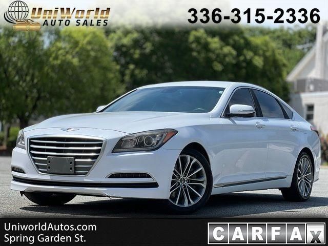 Casablanca White 2016 Hyundai Genesis Sedan 8-Speed Automatic