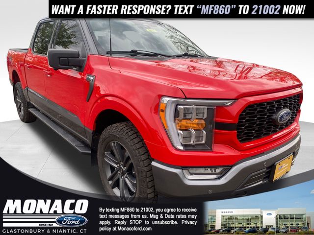 Red 2023 Ford F-150 Pickup Truck Four-Wheel Drive Automatic