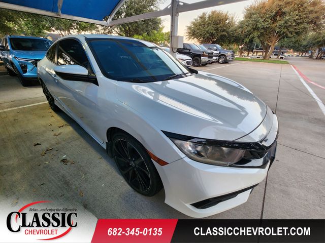 Blue 2019 Honda Civic Coupe Coupe Front-Wheel Drive Continuously Variable Transmission