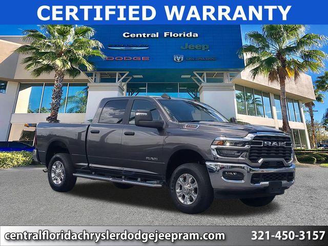 Crystal Metallic 2025 RAM 2500 Big Horn Crew Cab 4WD Pickup Truck Four-Wheel Drive 8-Speed Automatic