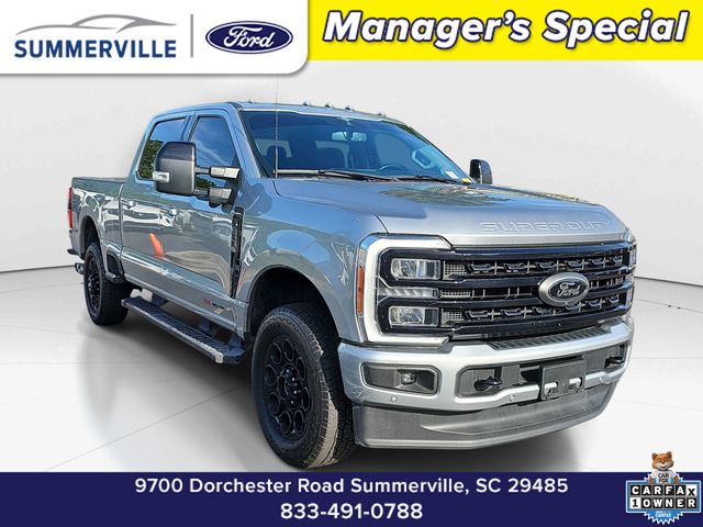 Silver Metallic 2023 Ford F-350 Super Duty Pickup Truck Four-Wheel Drive Automatic