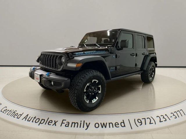 Black Clearcoat 2025 Jeep Wrangler 4xe Rubicon 4WD SUV / Crossover Four-Wheel Drive 8-Speed Automatic