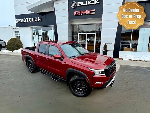 Cardinal Red Metallic Tricoat 2024 Nissan Frontier Pickup Truck Four-Wheel Drive 9-Speed Automatic Overdrive