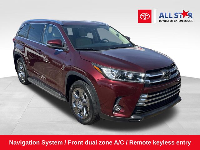 Red 2019 Toyota Highlander Limited Platinum FWD SUV / Crossover Front-Wheel Drive 8-Speed Automatic