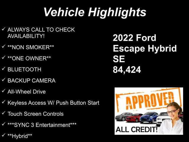 2022 Ford Escape Hybrid SE photo