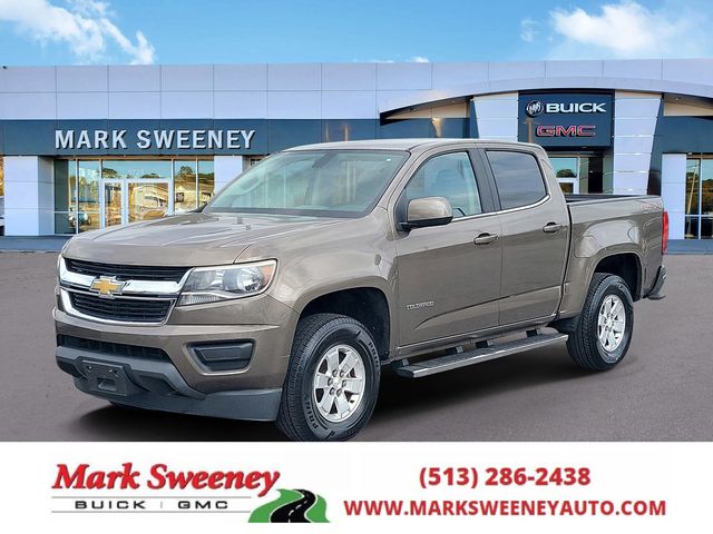 Brownstone Metallic 2015 Chevrolet Colorado Work Truck Crew Cab 4WD Pickup Truck Four-Wheel Drive 6-Speed Automatic