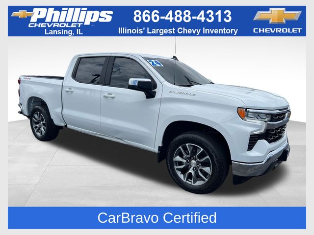 Summit White 2024 Chevrolet Silverado 1500 Pickup Truck Four-Wheel Drive 8-Speed Automatic
