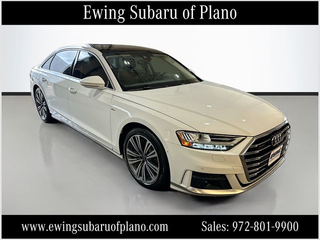 Glacier White 2021 Audi A8 L quattro 60 TFSI Sedan All-Wheel Drive 8-Speed Automatic