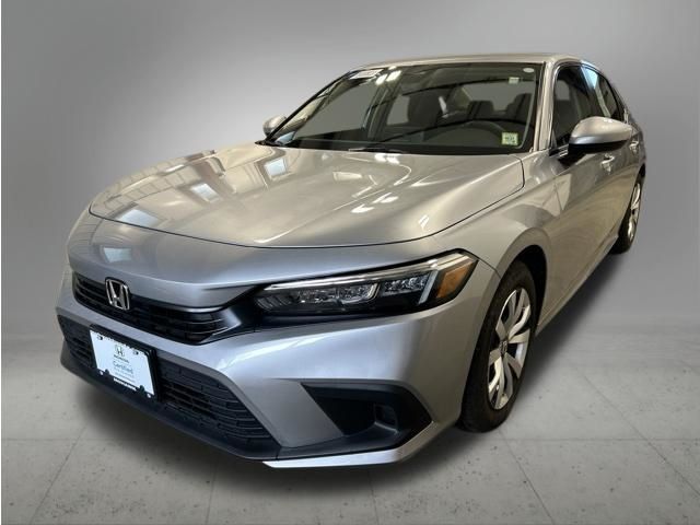 Lunar Silver Metallic 2023 Honda Civic LX FWD Sedan Front-Wheel Drive Continuously Variable Transmission