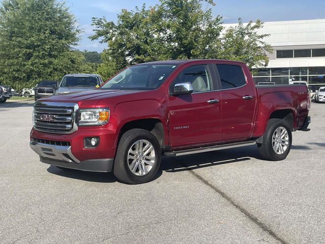 Red Quartz Tintcoat 2018 GMC Canyon Pickup Truck Four-Wheel Drive 8-Speed Automatic