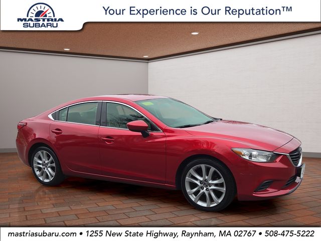 Soul Red Metallic 2016 Mazda MAZDA6 i Touring Sedan Front-Wheel Drive 6-Speed Automatic