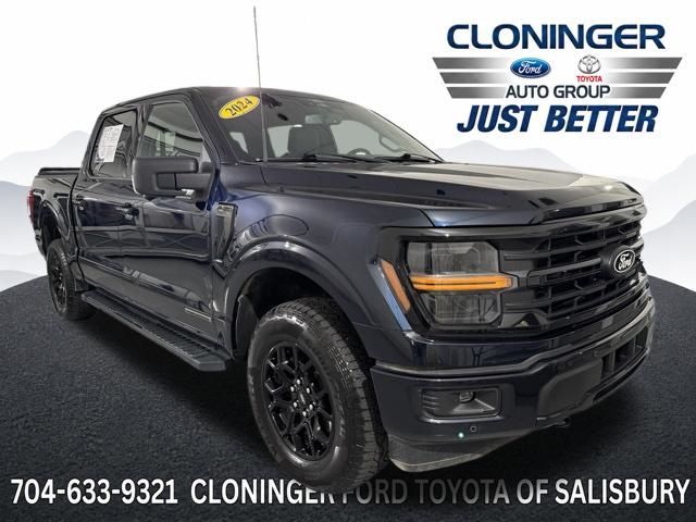 Blue Metallic 2024 Ford F-150 Pickup Truck Four-Wheel Drive Automatic
