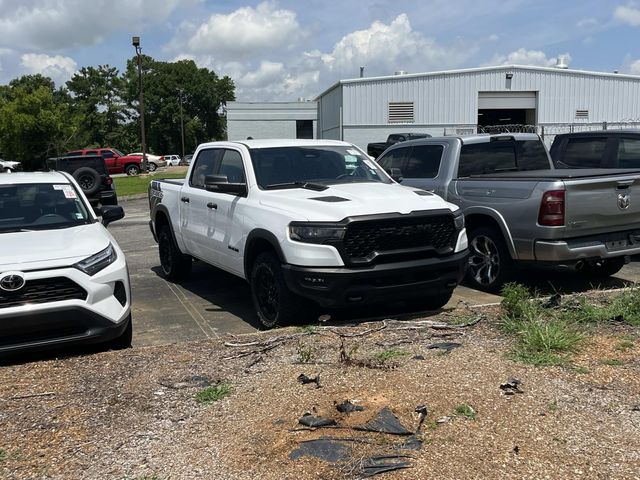 Bright White Clearcoat 2025 RAM 1500 Pickup Truck Four-Wheel Drive 8-Speed Automatic