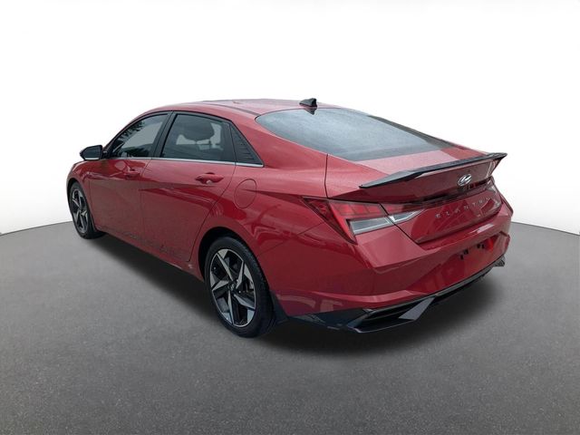 Scarlet Red Pearl 2022 Hyundai Elantra Sedan Front-Wheel Drive Continuously Variable Transmission