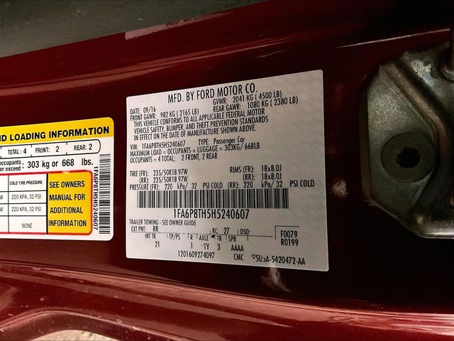 2017 Ford Mustang EcoBoost Red at Grove City Ford