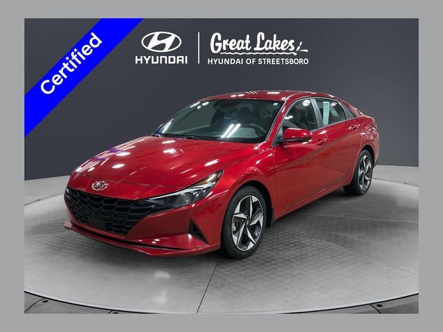 Calypso Red 2023 Hyundai Elantra Sedan Front-Wheel Drive Continuously Variable Transmission