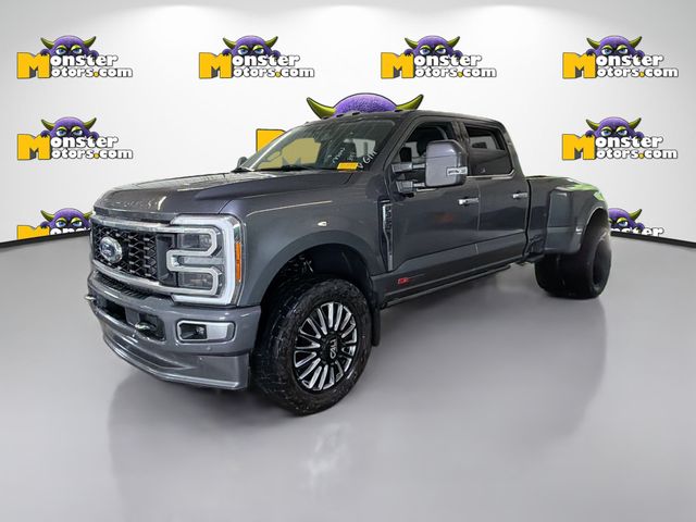 Gray 2023 Ford F-350 Super Duty Pickup Truck Four-Wheel Drive Automatic