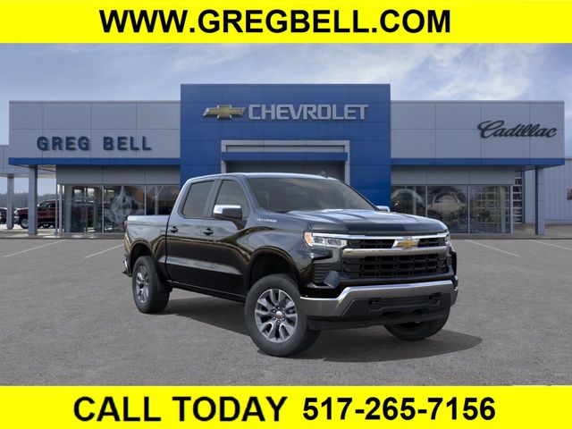 Black 2026 Chevrolet Silverado 1500 LT Crew Cab 4WD Pickup Truck Four-Wheel Drive 8-Speed Automatic