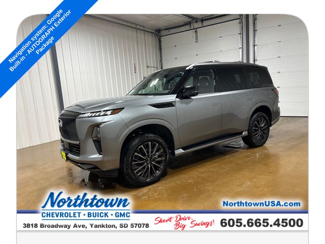 Dynamic Metal/Black Obsidian 2025 INFINITI QX80 SUV / Crossover All-Wheel Drive 9-Speed Automatic