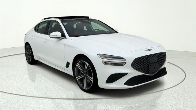 Uyuni White 2025 Genesis G70 Sedan Rear-Wheel Drive 8-Speed Automatic