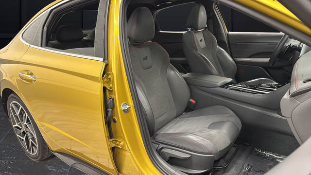 Used 2021 Glowing Yellow Hyundai N Line image 25