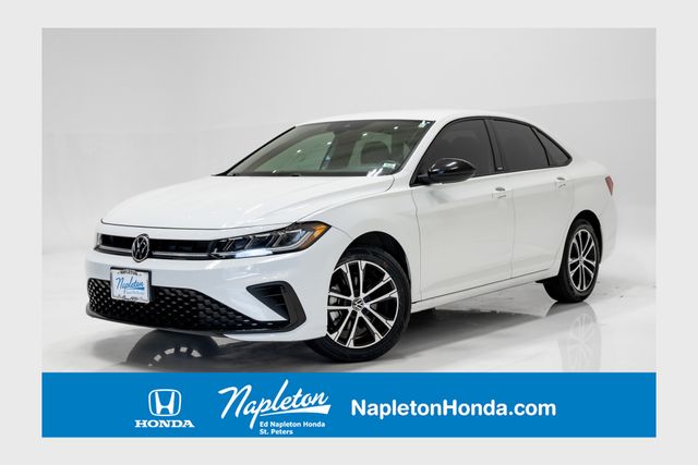 Pure White 2025 Volkswagen Jetta Sedan Front-Wheel Drive 8-Speed Automatic