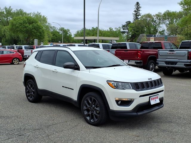 White Clearcoat 2021 Jeep Compass SUV / Crossover Four-Wheel Drive 9-Speed Automatic