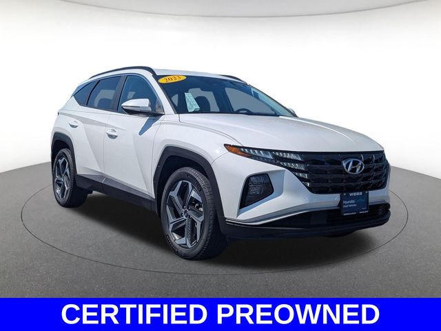 Serenity White Pearl 2023 Hyundai Tucson SUV / Crossover All-Wheel Drive 8-Speed Automatic