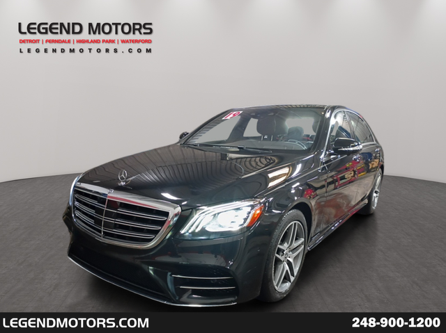 Black 2019 Mercedes-Benz S-Class S 560 4MATIC AWD Sedan All-Wheel Drive 9-Speed Automatic