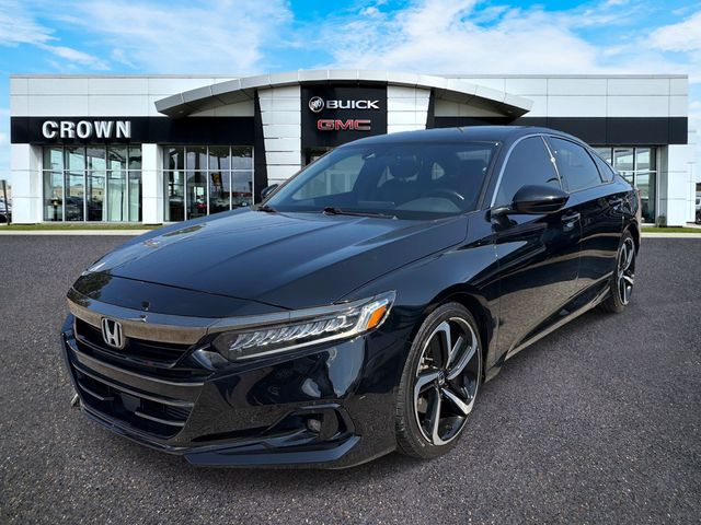 Black 2022 Honda Accord Sedan Front-Wheel Drive Continuously Variable Transmission