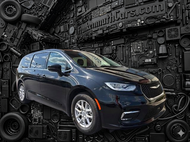 Diamond Black Crystal Pearlcoat 2024 Chrysler Pacifica Minivan Front-Wheel Drive 9-Speed Automatic