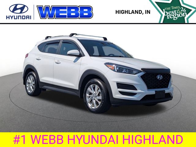 Winter White 2021 Hyundai Tucson SUV / Crossover All-Wheel Drive 6-Speed Automatic