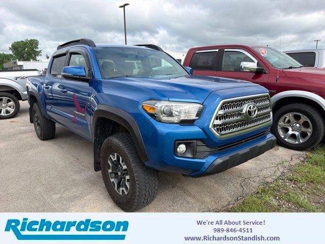 Blazing Blue 2016 Toyota Tacoma Double Cab V6 TRD Off Road 4WD Pickup Truck Four-Wheel Drive 6-Speed Manual