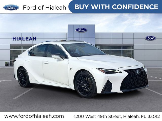 Ultra White 2023 Lexus IS Sedan Rear-Wheel Drive 8-Speed Automatic