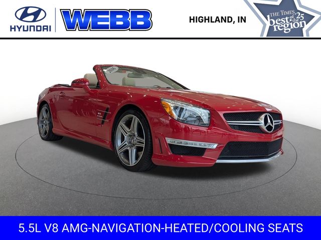 Red 2016 Mercedes-Benz SL-Class SL 63 AMG Convertible Rear-Wheel Drive 7-Speed Automatic